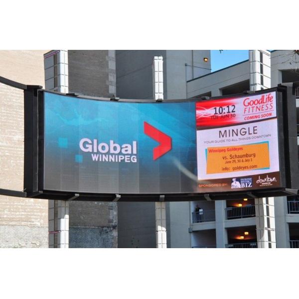 Quality P16 LED Curved Display Small Flexible LED Screen Bluetooth WIFI Lined Centralized Control for sale