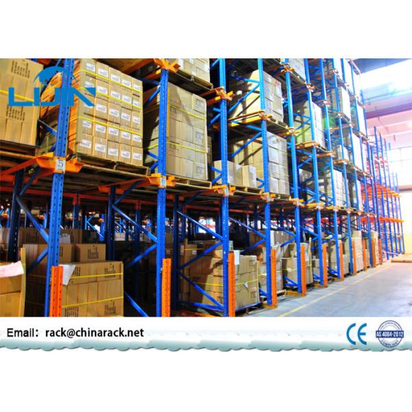 Adjustable Drive In Drive Through Racking System Customized Size Q235B Cold