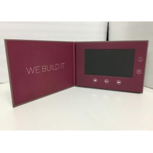 2017 matt lamination printing 7'' Hard cover lcd screen video book Digital Video