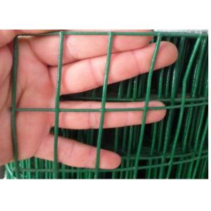 Dark Green Welded Wire Mesh Electro Galvanized Steel Grid Surface Passivation