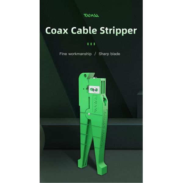 FONGKO 45-164 Coaxial Cable Stripper for Stripping Wire Green Cable Diameter 6.4mm to 14.3mm