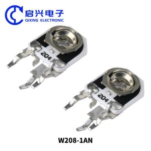 W208 Series Adjustable Resistance Single Coil Glass Glazed Ceramic Potentiometer