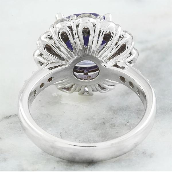 Jewelers Club 1/4 Carat T.G.W. Tanzanite And White CZ Accent Sterling Silver Ring