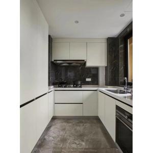 Lacquer Cupboard Wood Veneer Finished Kitchen Cabinet With Island