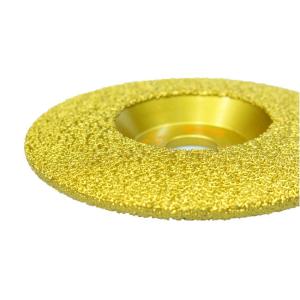 Curved 125mm Diamond Cup Disc Grinding Wheel Vacuum Brazed