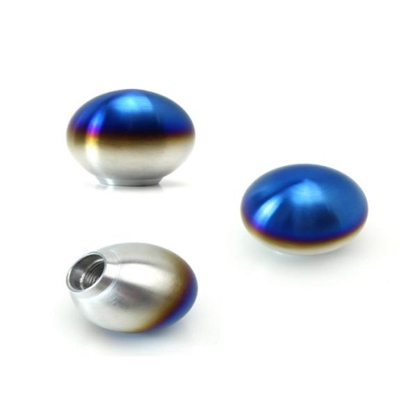 Burn Blue CNC Titanium Parts Auto Shift Knob For Automobile Truck / Racing