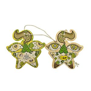 Star Style Black Hanging Paper Air Freshener Scents Card