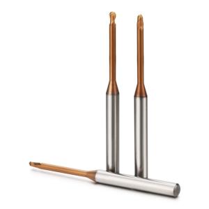 HRC60 Precision Miniature CNC Cutters Deep Groove Tungsten Carbide End Mill Long