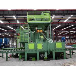700×550mm Roller Conveyor Shot Blasting Machine Steel Plate And H Beam Cleaning