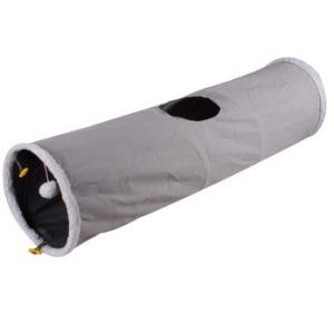 Quality Grey Collapsible Lambswool Peephole Outdoor Cat Tunnel for sale