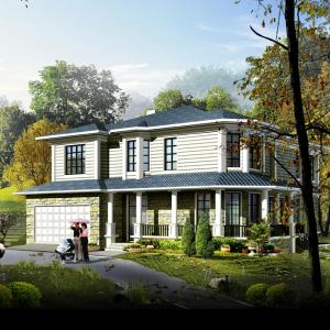 Modular Single Storey Light Steel Villa House Assembly For Family Living