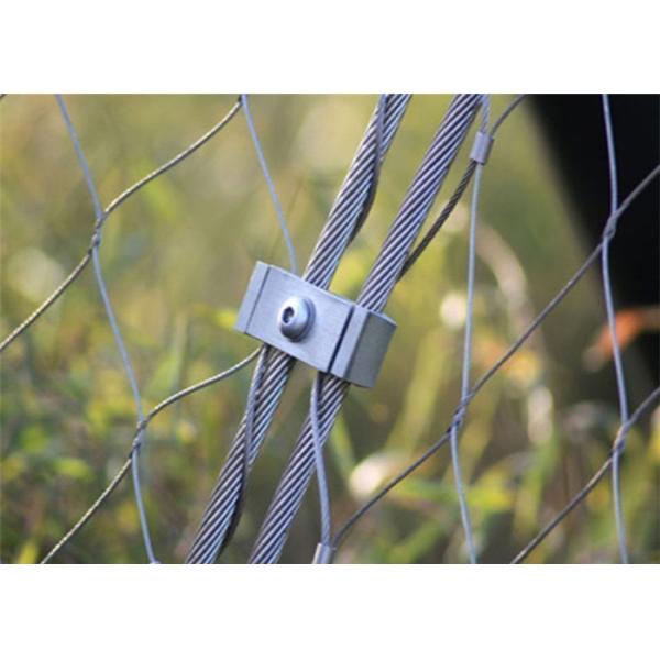 Black Oxide Decorative Stainless Steel Mesh Ferrule Architecture Rope Netting