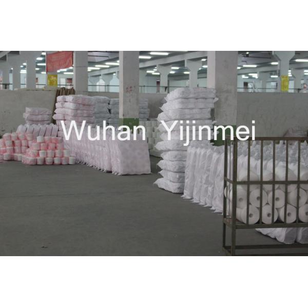 100% Polyester Ring Spun Yarn In Bright Raw White Short Polyester Fiber