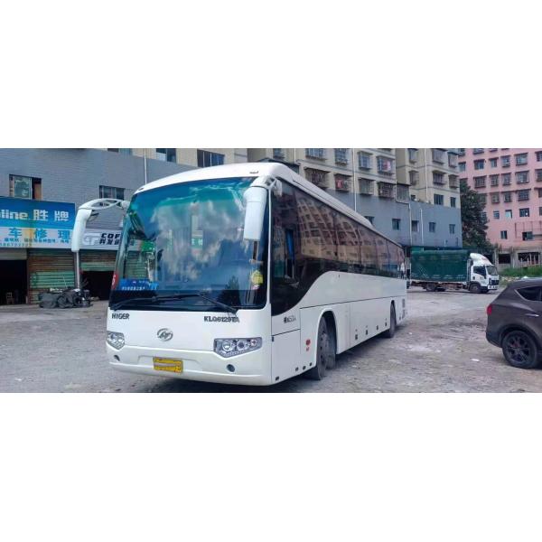 Used Coach Bus Model KLQ6129 Used Higer Bus 53 Seats Good Passenger Bus Double Doors Steel Chassis Low Kilometer