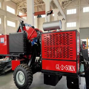 China Twin Bundle Conductor Wire 2x50KN Hydraulic Cable Stringing Equipment on sale