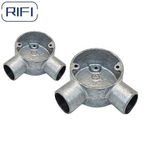 RIFI HDG Angle Malleable Iron Box BS4568 Conduit Pipe Fittings