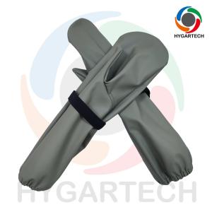 Light Green Warm And Unisex PU & Polyester Waterproof Windproof Skiing Gloves