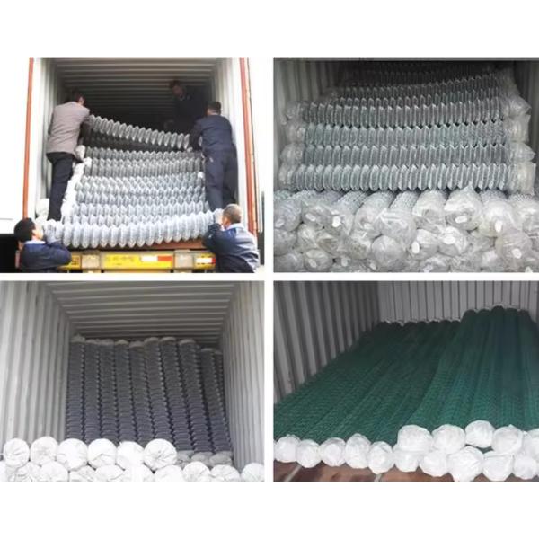 Easy Install Pvc Coated Chain Link Mesh Fence Uniform Mesh Size 50*50 Or 60*60mm