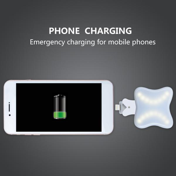 NEW Design 3 IN1 Selfie Flash + Mobile Charging + Night Light GK-LD05