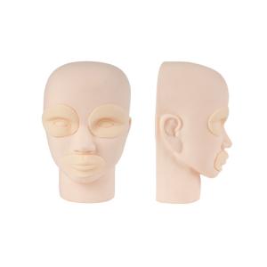 Emulsion Material Tattoo Practice Skin 3D Effect Silicone Head Model