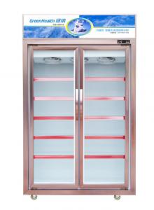 China 540W Commercial Beverage Cooler  /  Glass Door Refrigerated Display Cabinet For Supermarket on sale