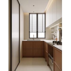 China Melamine Modern Kitchen Cabinets Price Set For Apartment on sale