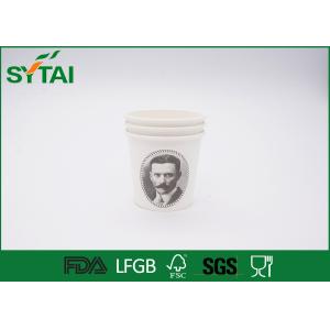 4Oz Single Wall Paper Cups Bulk For Hot Drinks , Recyclable Coffee Cups