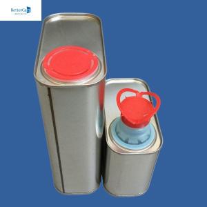 Quality Customizable 500ml 1L Paint Tins , Empty Rectangular Tin Cans for sale