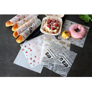 Food Grade Baking Eco Friendly Greaseproof Paper Ink Printing Logo