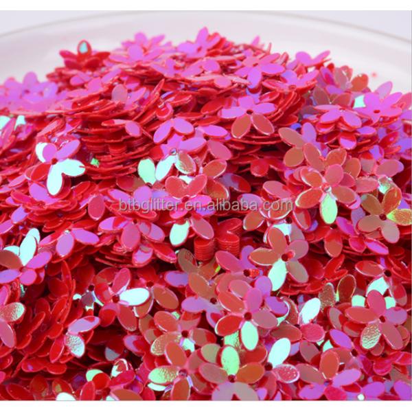 Glitter Sequins PET Art Craft Supplies Five-leaf Flower Loose Wedding Party Shoes Y3 10mm-20mm Stock Graduation Valentine's Day