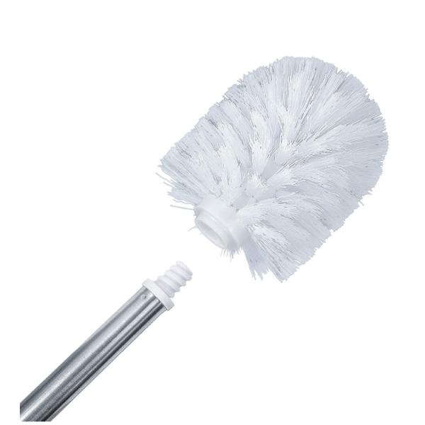 304 stainless steel Toilet Brush And Holder White Brush Head Effective Clean