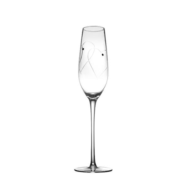 Buy B2B Bulk:Custom 6-10oz Tempered Crystal Flutes | Hotel Bulk Glassware Lead-Free Chip-Resistant at wholesale prices