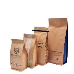 Eco Friendly Customized Logo Promotional Stand Up Kraft Paper Bag for Coffee/Tea