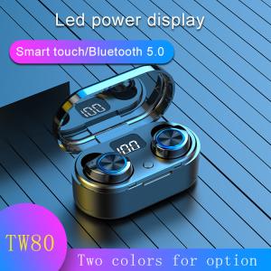 LED Display Transmission 10m TW80 Waterproof Wireless Bluetooth Earbuds