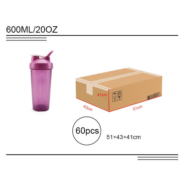 600ML Easy to Clean and Easy to Carry High Quality Plastic Sports Water Cup with Handle