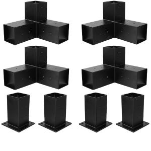 High Strength Steel Post Based Aluminum Pergola Bracket Kit with Powder Coated