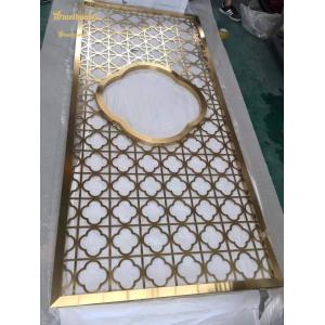 Hotel Decoration 304 Stainless Steel Room Divider 0.3-3.0mm Thickness