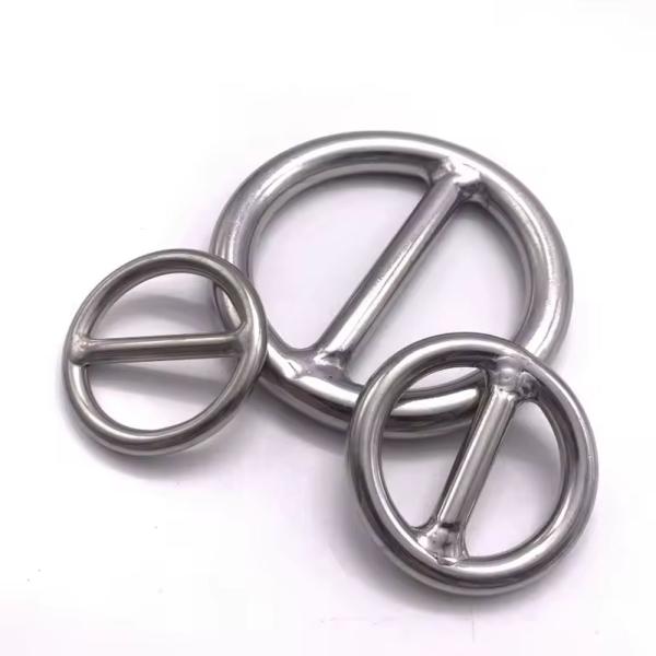 Polished Stainless Steel 304/316 Welded O Ring Round Ring Cross Bar O Ring for Marine