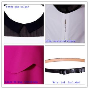 Ladies Scoop Neck Short Flared Dresses , Sleeveless Casual Dress