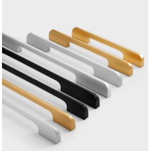 GRH Furniture Bedroom Kitchen Hardware Brushed Gold No Slotting Metal Long