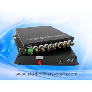 8CH PTZ AHD fiber converter with aluminum case for 8 720P 1080P AHD camera