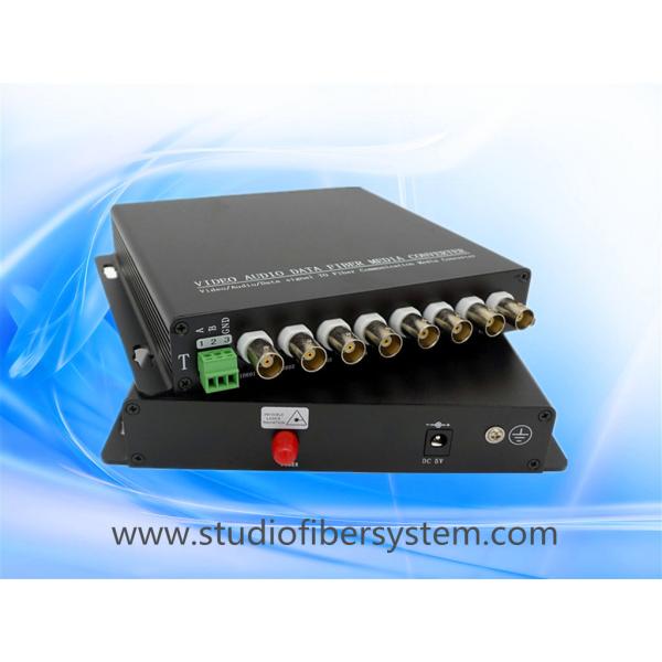 8CH PTZ AHD fiber converter with aluminum case for 8 720P 1080P AHD camera