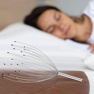 Portable Handheld Head Scalp Massager Metal Head Scratcher Massager For Stress
