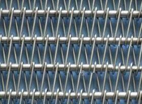 Flat Round 5mm Stainless Steel Conveyor Belt Stable Structure