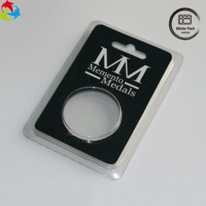 Custom Clear Plastic Blister Packaging for Coins Free Sample with Cardboard