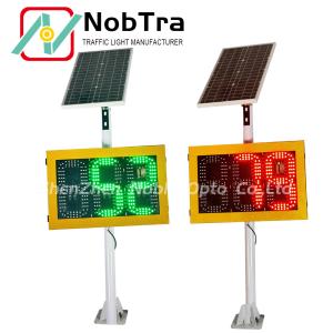 Eco Friendly Solar Powered Traffic Signs With Integrated Radar Phone APP Setting