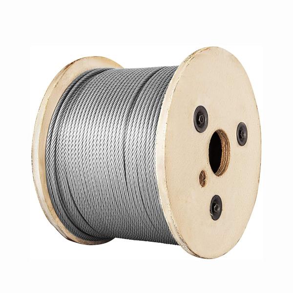 1x19 Construction AiSi Standard 316 Stainless Steel Cable 1/8 Inch Steel Wire