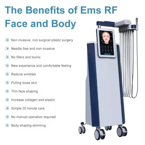 EMS RF 5MHz Eye Massager Body Shaping V Face EMS Skin Tightening Machine