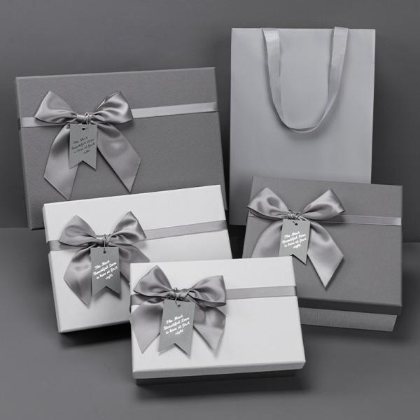 Cosmetic Packaging Box Gray Gift Box Souvenir Gift Box Tanabata Gift Box