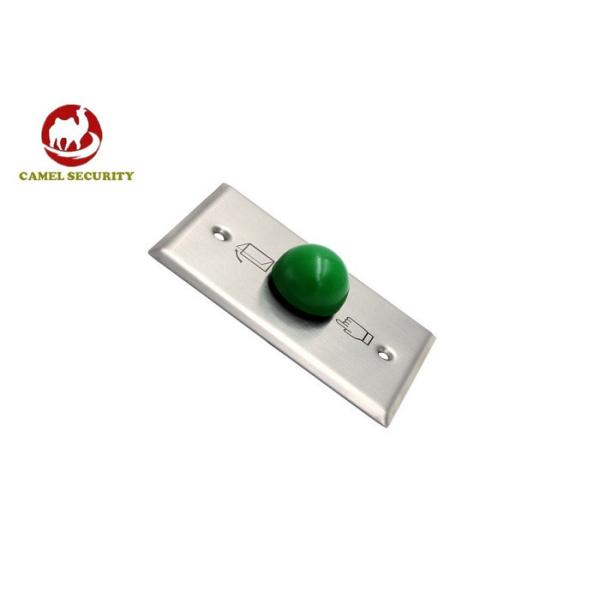 Heavy Duty Green Dome Exit Button , Square Size 3 * 3 Mushroom Push Button